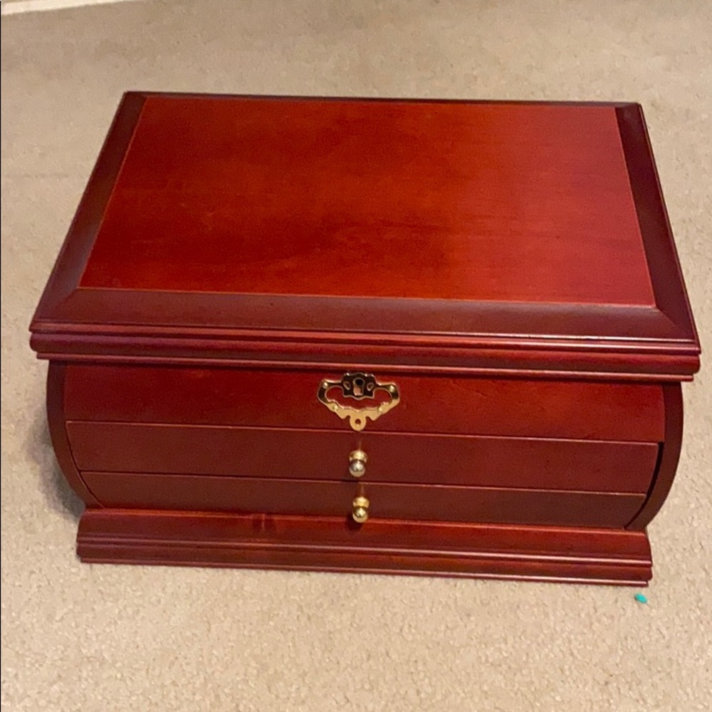 Large wooden jewelry box